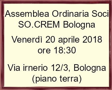 Data e ora Assemblea Soci 2018