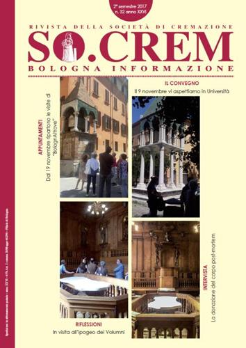 Copertina rivista SOCREM Bologna