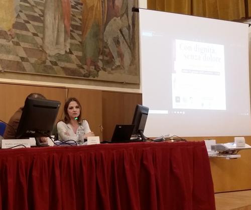 Maria Antonietta Farina Coscioni al convegno sulle cure palliative