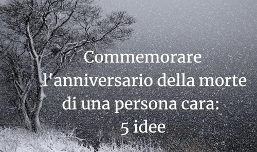 commemorare l'anniversario di morte 