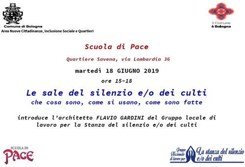Evento a Bologna sulle Stanze del Silenzio